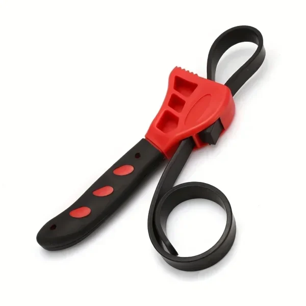 1Pcs 6inch Belt Wrench Oil Filter Puller Strap Spanner Chain Wrench Strap Opener, Adjustable Disassembly Tool - Image 9