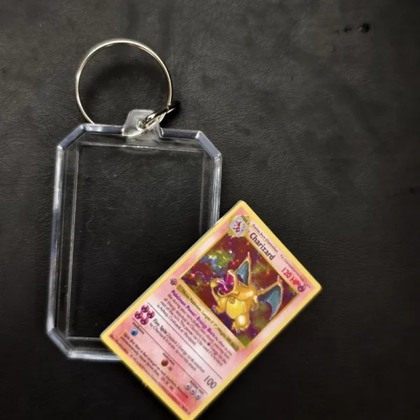Anime Cartoon Card Acrylic Keychain Van Gogh Museum Pikachu Charizard Squirtle Collection Creative Pendant Charm Accessories Toy - Image 23