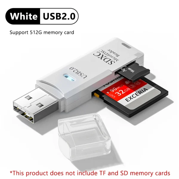 2 in 1 USB 3.0 Card Reader Micro TF sd card Reader usb adapter High Speed Cardreader TF Memory card For PC Laptop Accessories - Image 9