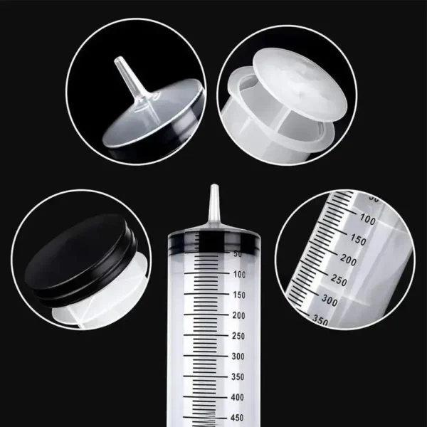 100/300/550ml Large Capacity Syringes Oil Pump With 1m Hose Pet Feeding Measuring Pump Hydroponics Nutrient Big Syringe - Image 5