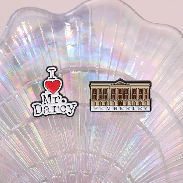 Pride and Prejudice Enamel Pin I Love Mr Darcy Cartoon Metal Brooches Romantic Lover Story Film Lapel Badge Gift for Friends - Image 19