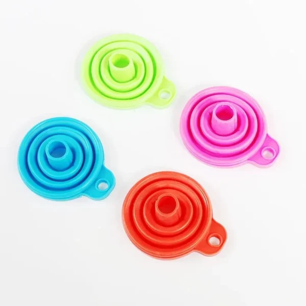Car Engine Funnel Universal Silicone Liquid Funnel Washer Fluid Change Foldable Portable Auto Engine Oil Petrol Change Funnels - Image 10