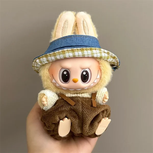 17cm Lbb Plush Doll Clothes Set Hairband T-shirt Pants Bag for 15cm Cotton Doll Dress Up Accessories DIY Toys Birthday gift - Image 13