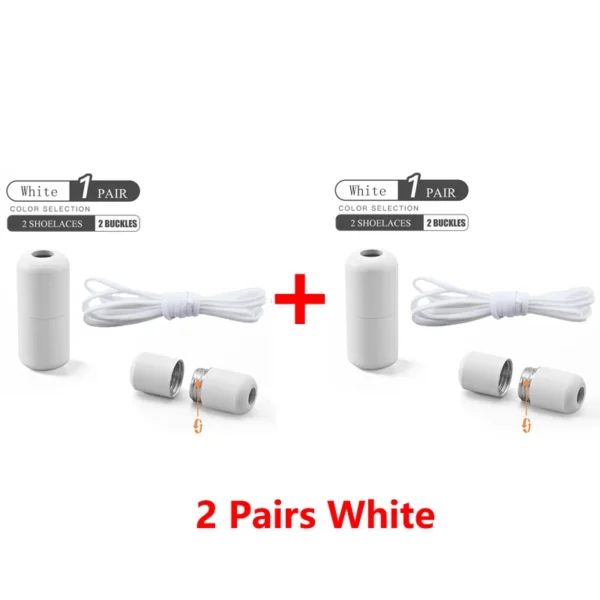 Elastic No Tie Shoelaces Semicircle Shoe Laces For Kids and Adult Sneakers Shoelace Quick Lazy Metal Lock Laces Shoe Strings - Image 28