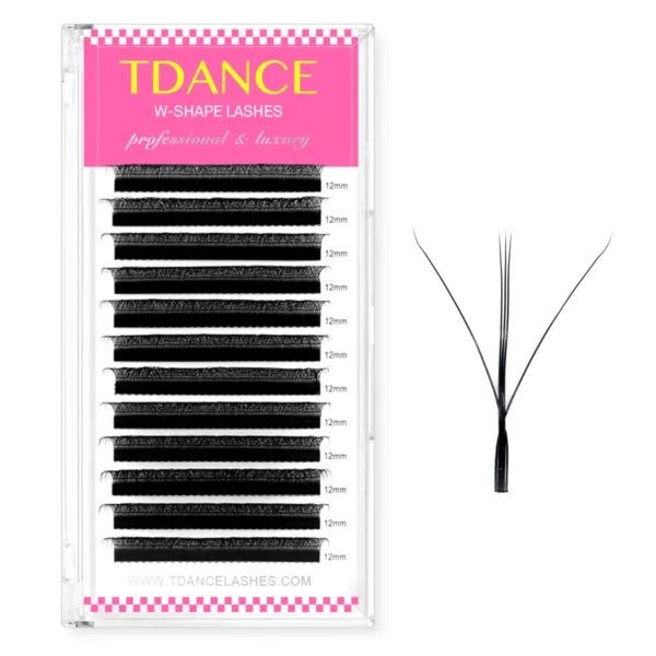 TDANCE 3D 4D 5D 6D Premade Fans Eyelash Extension W Style Faux Mink Natural Soft Bloom Lash Automatic Flowering Volume Eyelashes - Image 13