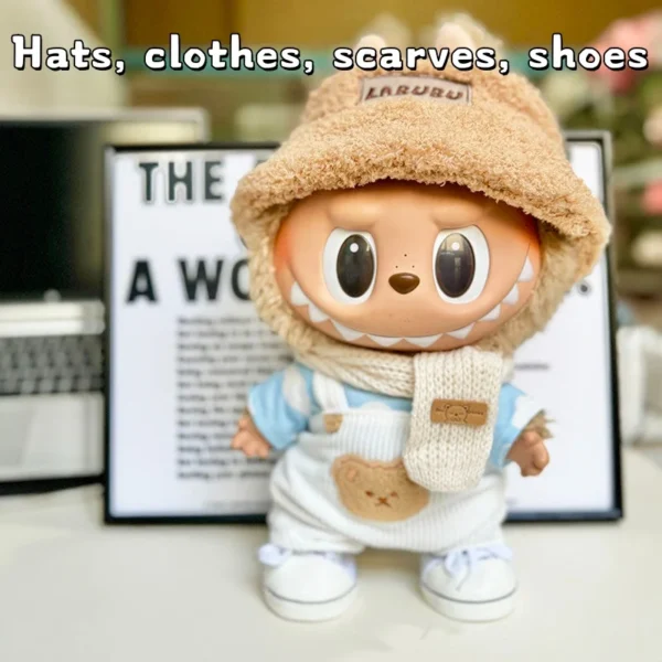 New Arrival 38cm Mini Cute Doll Clothes Outfit Accessories Labubu Idol V1 V2 Cloud Shirt Set Ornament Only Clothes Birthday Gift - Image 3