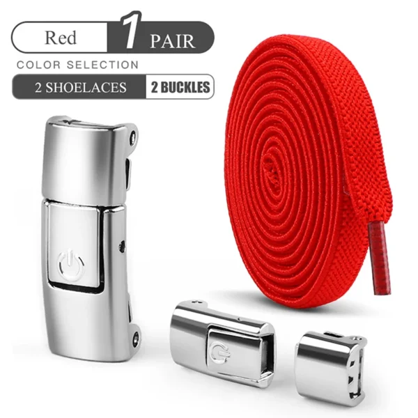 8mm No Tie Shoe Laces Press Lock Shoelaces Without Ties Elastic Laces Sneaker Kids Adult Widened Flat Shoelace for Shoes - Image 32