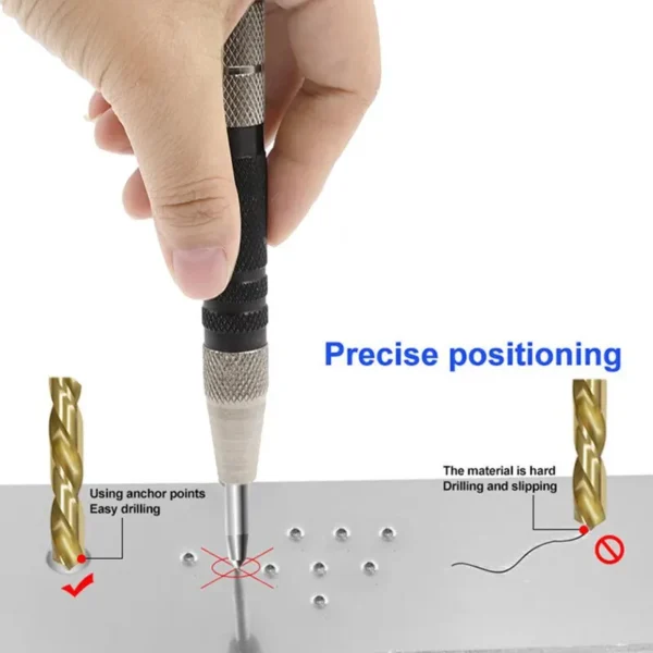Spring Type Automatic Center Punch Locator Glass Striker Window Breaker Punch Centering Punch Punch Tool - Image 4