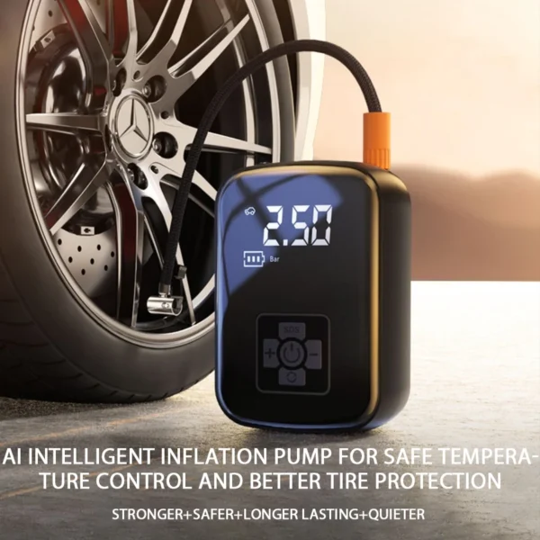1PC Car Mounted Wireless Digital Display Inflation Pump Portable Wireless Air PumpTire Inflator for Electric Cars - Image 19