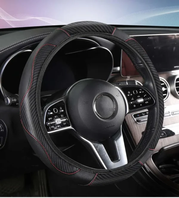 Non-inner-ring Automobile Steering Wheel Cover Leather Four Seasons for Spring Summer Autumn Winter for Men and Women - Image 22