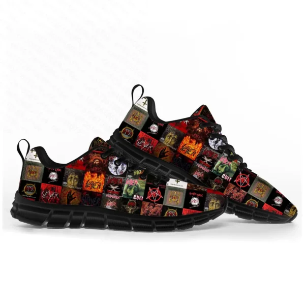 Slayer Heavy Metal Rock Band Sports Shoes Mens Womens Teenager Kids Children Sneakers Casual Custom High Quality Couple Shoes - Image 9
