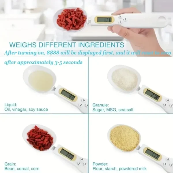 Mini Spoon Scale Digital Kitchen Scale Electronic LCD Food Scale 0.1-500g Cooking Flour Milk Coffee Powder Weight Measure Spoon - Image 20