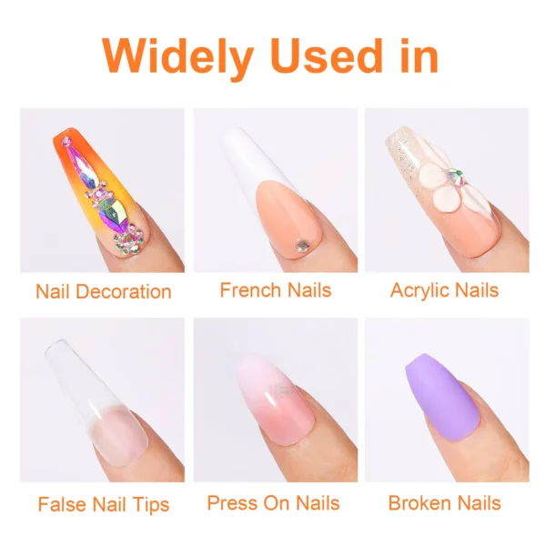 7g Super Strong Nail Glue For False Nail Tips, Acrylic Nails,Press On Nails,Fake Nails Art Decoration Lasting Adhesion - Image 11