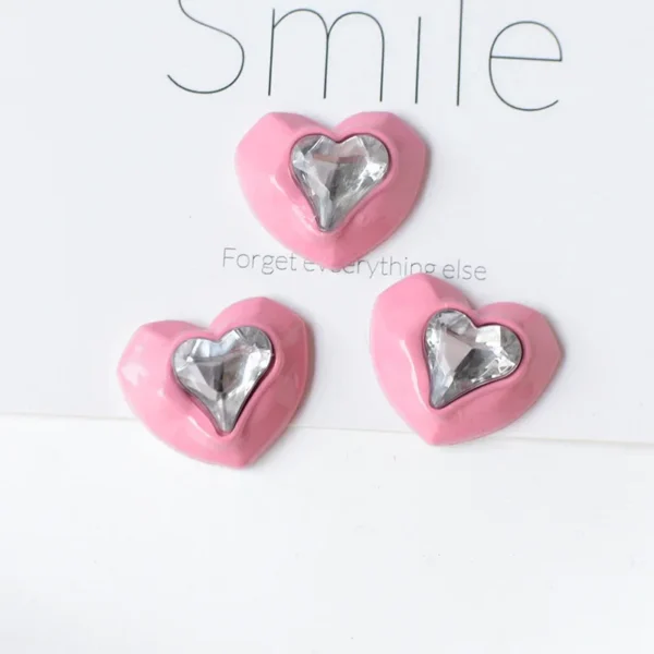 5pcs Cute Pink Series Cartoon Resin Flatback Cabochons for Diy Jewelry Making Handmade Crafts Materials - Image 8