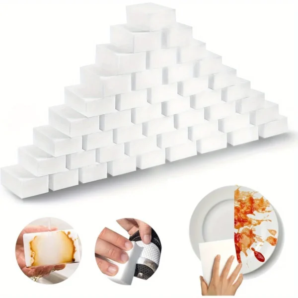 20Pcs Sponge Eraser Melamine Sponge Cleaner Kitchen Cleaning Sponge For Dish Wash Household Bathroom Cleaning Tools 100x60x20MM