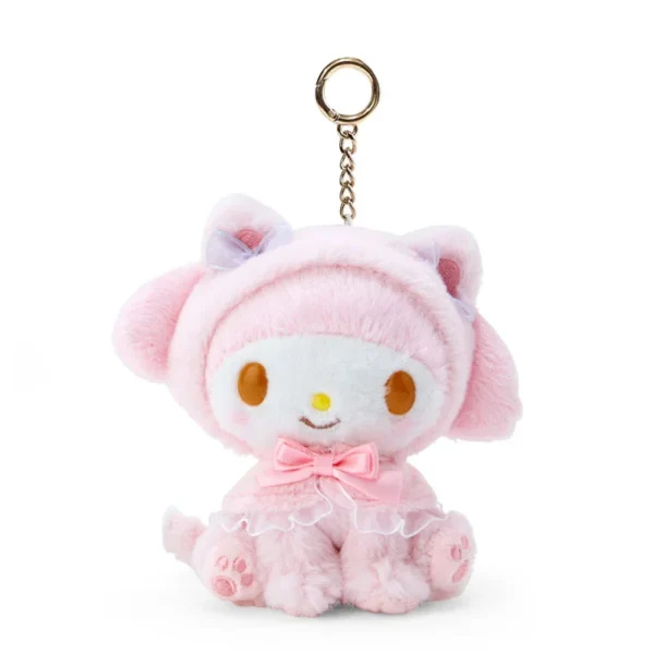 Sanrio Hello Kitty Keychain My Melody Kuromi Plush Keyring Kawaii Cinnamoroll Children Toys Keychains Cute Pompom Purin Gifts - Image 9