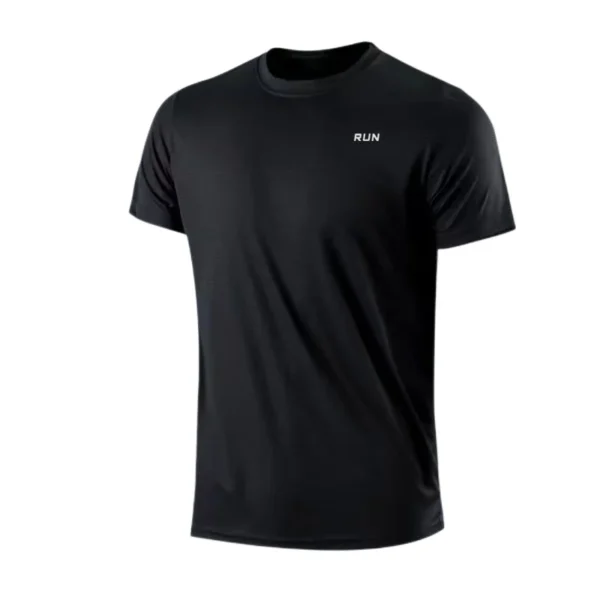 Men's Quick Dry Short Sleeve Gym Running Moisture Wicking Round Neck T-Shirt Training Exercise Gym Sport Shirt Tops Lightweight - Image 12