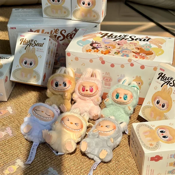 Cute Labubu The Monsters Box Toys Exciting Macaron Vinyl Face Mystery Boxes Mokoko Keychain for Birthday Christmas Gifts - Image 29