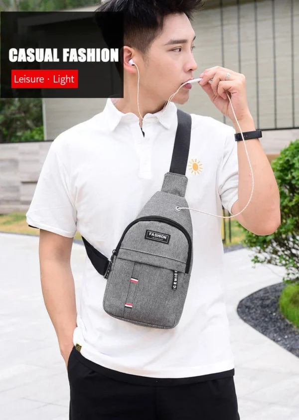 Men's Waterproof Large Capacity Fanny Pack, Adjustable Strap For Outdoor Activities, Travel Running, Hiking, And Cycling - Image 15