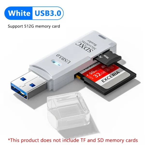 2 in 1 USB 3.0 Card Reader Micro TF sd card Reader usb adapter High Speed Cardreader TF Memory card For PC Laptop Accessories - Image 7