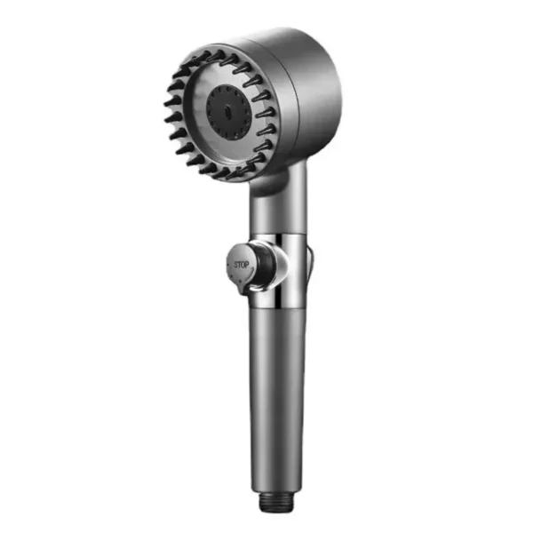 High Pressurized Filter Shower Head 3-mode Adjustable Spray with Massage Brush Rain Faucet Bathroom Accessories - Image 7