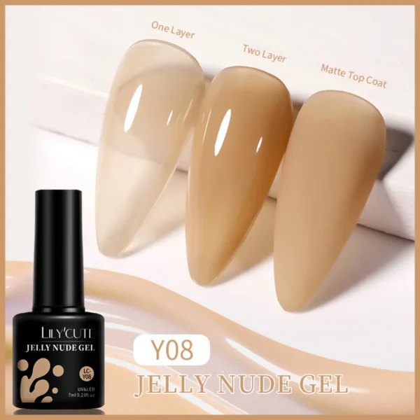 LILYCUTE 129 Colors 7ML Nail Gel Polish Nail Supplies Vernis Semi Permanent Nail Art Manicure Soak Off LED UV Gel Nail Varnishes - Image 91