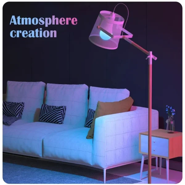 16 Colors RGB Bulb LED Multicolor Bulb E27 220V Household Lighting Dimmable 24 Key Remote Control Smart Lamp Atmosphere Light - Image 9