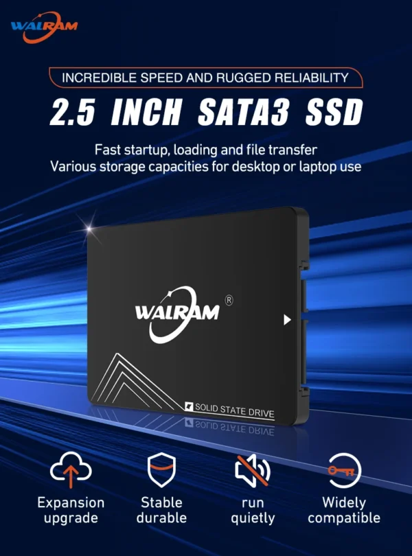 WALRAM Sata3 SSD 1TB 2.5 Inch "Internal Hard Drive Disk 128GB 256GB 512GB HDD Solid State Hard Disk for Laptop Desktop - Image 7