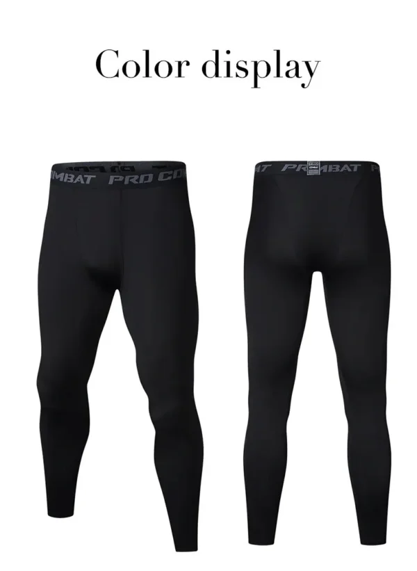 Men's Running Leggings Sportswear Quick Dry Gym Fitness Tights Workout Training Jogging Sports Trousers Compression Sport Pants - Image 16