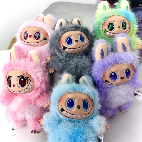 Labubu V3 Heartbeat Macaron Have A Seat Big Into Energy Series Pendant Doll Decor Keychain Collection - Image 23