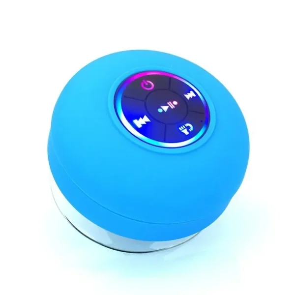 Mini Portable Bluetooth Audio IPX4 Waterproof Led Lights Bathroom Outdoor Large Suction Cup Can Be Adsorbed Wall Speaker - Image 9