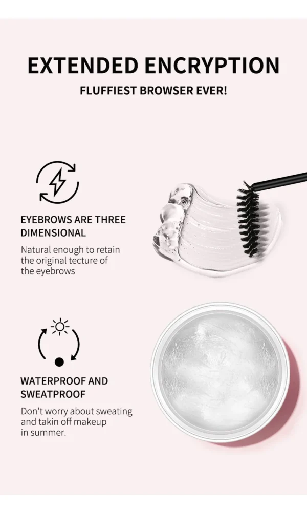 Eyebrow Styling Gel 3D Feathery Wild Brow Wax Waterproof Long Lasting Easy To Wear Shaping Eyebrows Makeup Sculpt Soap Cosmetics - Image 11