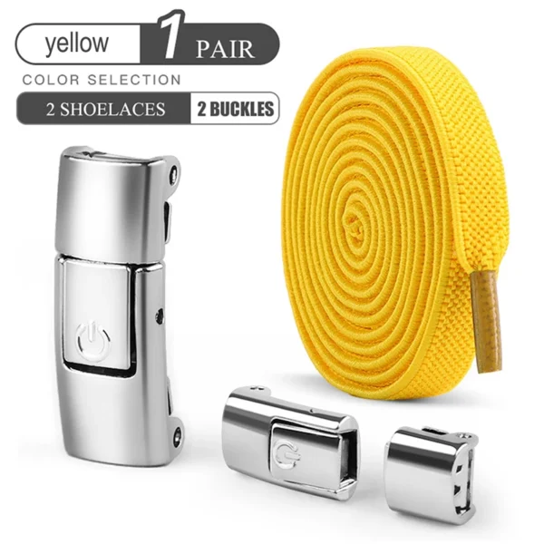 8mm No Tie Shoe Laces Press Lock Shoelaces Without Ties Elastic Laces Sneaker Kids Adult Widened Flat Shoelace for Shoes - Image 24