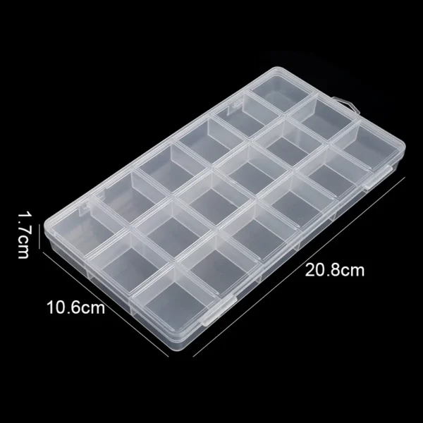 Transparent Storage Container Jewelry Box Clear Plastic Organizer Box Empty Earring Storage Organizer Display Case for Beads - Image 13