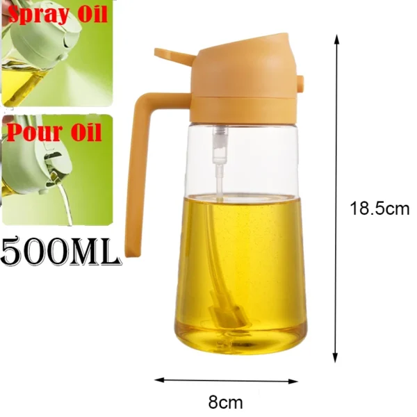Kitchen Sprayer Spray Oil Dispenser 2in1 Oil Dispenser Oil Sprayer Comfortable Handle Barbecue Air Frying Pan Oven Steak Frying - Image 7