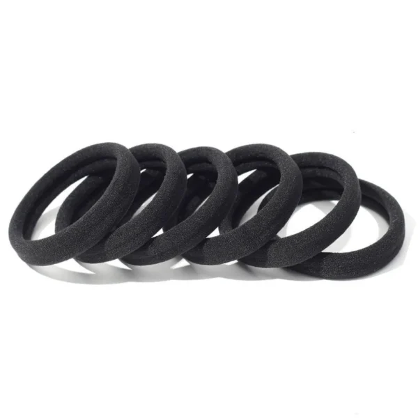 Four Seasons Women's High Elastic Simple and Fashionable Nylon LOOP Access Soft and Non Harmful Headband and Horsetail Hair Rope - Image 12