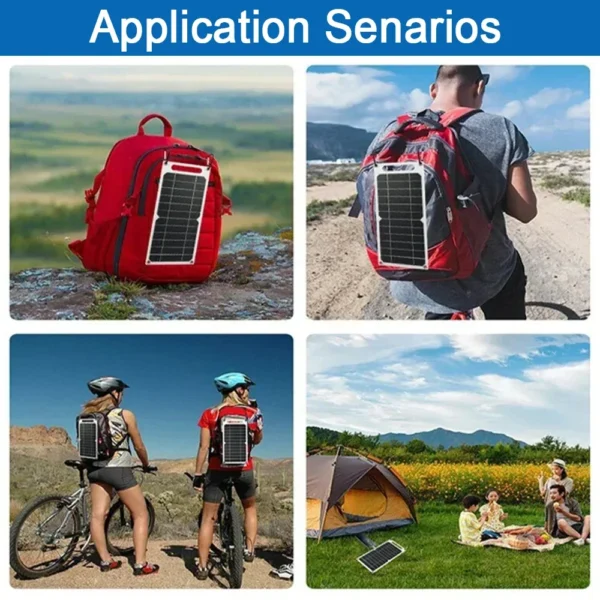 35W Sunpower Portable Solar Panel 5V Solar Plate WithUSB Safe Stabilize Charger ForPower Bank Phone Outdoor Camping Home RV Gift - Image 16