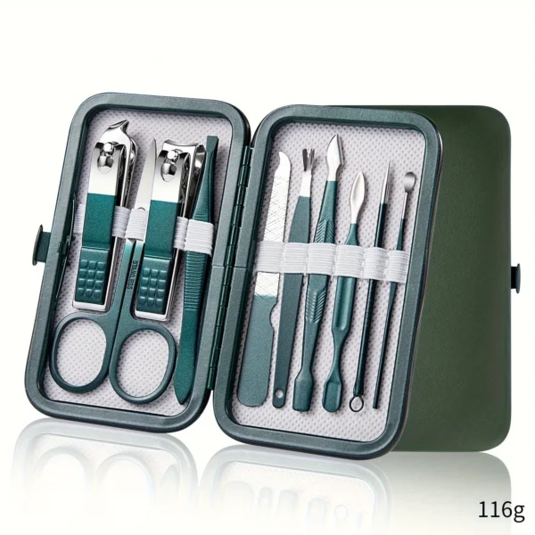 Professional 7/10/12/18 Piece Nail Care Kit Stainless Steel Manicure & Pedicure Set Nail Clipper Set with Travel Case - Image 10