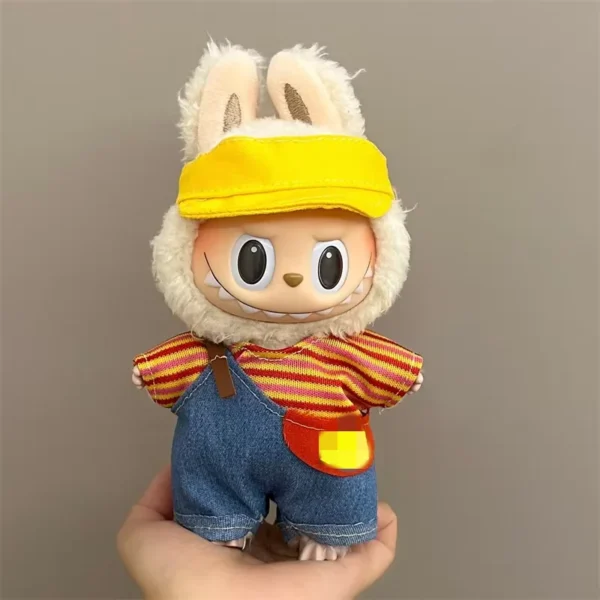 17cm Lbb Plush Doll Clothes Set Hairband T-shirt Pants Bag for 15cm Cotton Doll Dress Up Accessories DIY Toys Birthday gift - Image 12