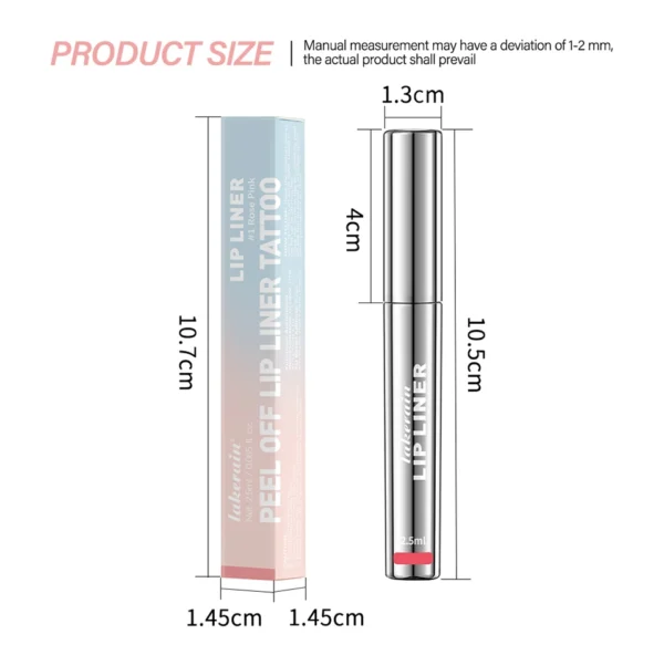 Waterproof Lip Liner Peel Off Tattoo Lipgloss Waterproof Long Lasting Matte Lip Tint Brown Contour Tear-off Lips Stain Cosmetic - Image 19
