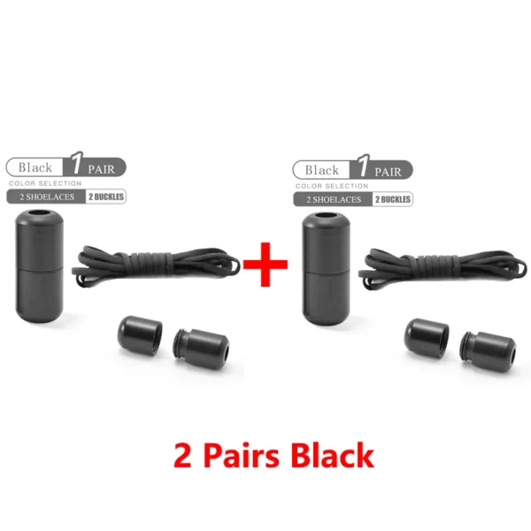 Elastic No Tie Shoelaces Semicircle Shoe Laces For Kids and Adult Sneakers Shoelace Quick Lazy Metal Lock Laces Shoe Strings - Image 27