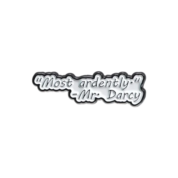 Pride and Prejudice Enamel Pin I Love Mr Darcy Cartoon Metal Brooches Romantic Lover Story Film Lapel Badge Gift for Friends - Image 7