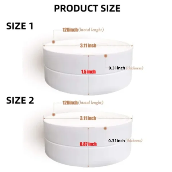 1 Roll of Waterproof White PVC Self-Adhesive Tape - Perfect for Bathroom, Sink & Kitchen - Super Strong Stickiness! - Image 7