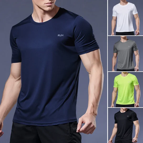 Running Shirts Soccer Shirts Men's Jersey Sportswear Mens Jogging T-Shirts Quick Dry Compression Sport T-Shirt Fitness Gym - Image 15