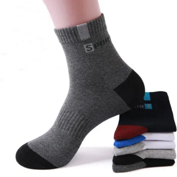 10pairs Breathable Cotton Sports Stockings Men Bamboo Fiber Autumn and Winter Men Socks Sweat Absorption Deodorant Business Sox - Image 4