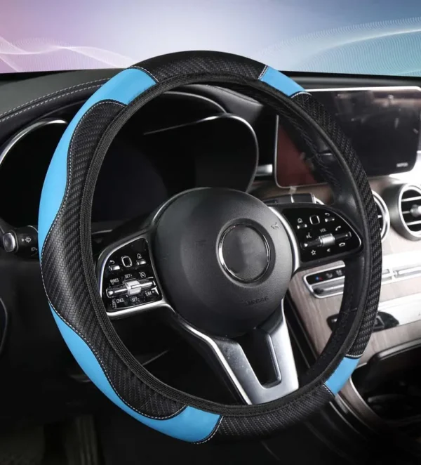 Non-inner-ring Automobile Steering Wheel Cover Leather Four Seasons for Spring Summer Autumn Winter for Men and Women - Image 19
