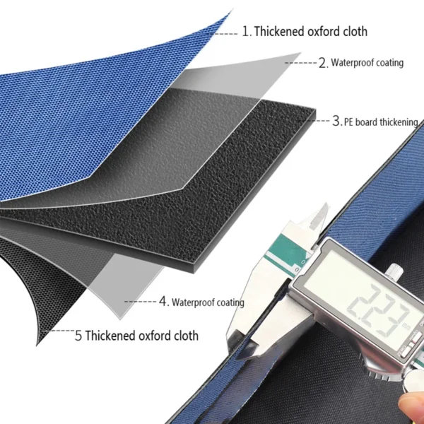 New 14in/20in Electrician Tool Bag 1680D Oxford Cloth Wear-resistant Multi-Pocket Waterproof High Capacity Storage Hand Bag - Image 3