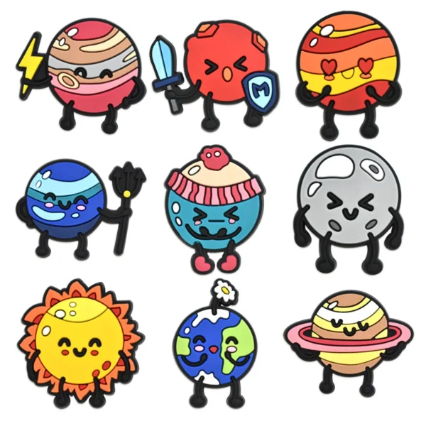 Hot Toys Icecream Interesting Monster Shoes Charm Decorations Cute Cartoon PVC Decorations Detachable Waterproof For Party Gifts - Image 33