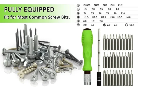 32 in 1 Multifunctional Screwdriver Set Precision Magnetic Phillips Hex Drill Bits for Phone Watch Camera PC Mini Hand Tools - Image 10