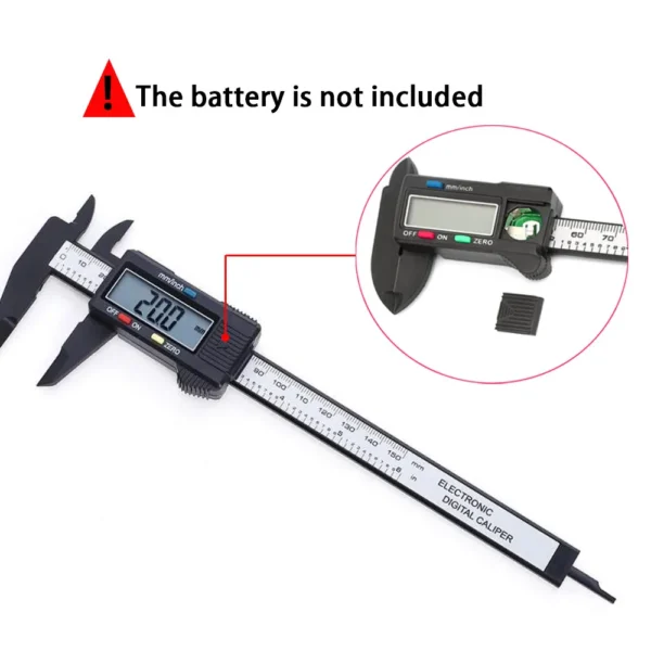 150mm 100mm 0.1mm Electronic Digital Caliper Vernier Caliper Measuring Tool Gauge Micrometer Measuring Tool Digital Ruler - Image 5